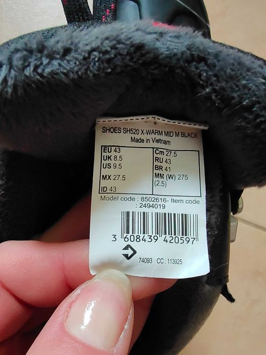 Buty trapery śniegowce 43