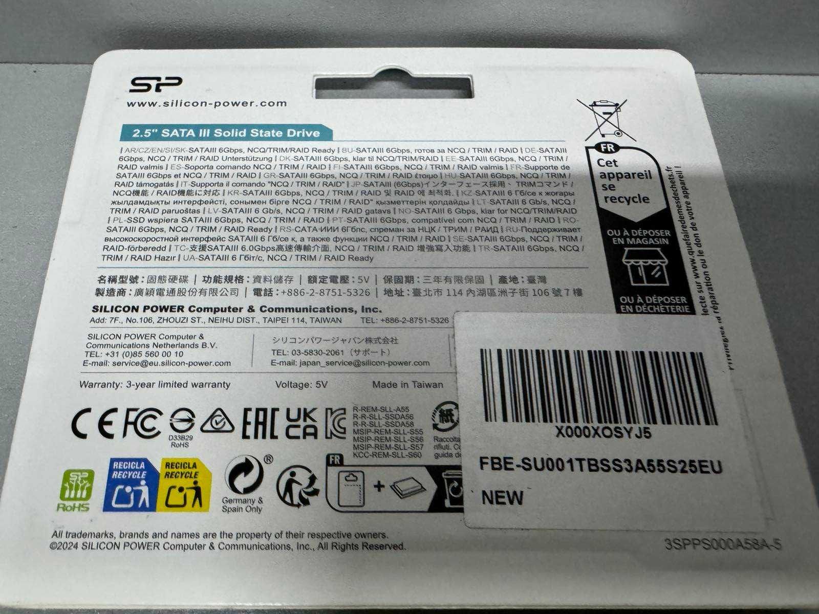 Накопичувач Silicon Power Ace A55 1 tb Новий !