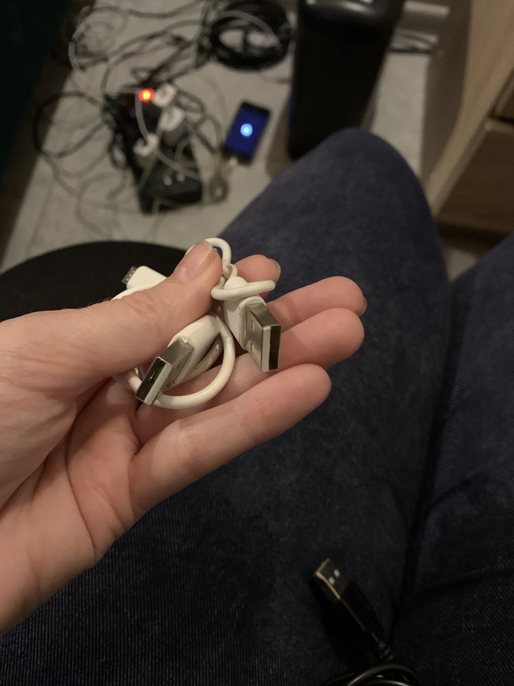 2x kabel usb do micro sd krotki