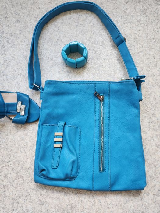 Красива сумка жіноча кольору морської хвилі