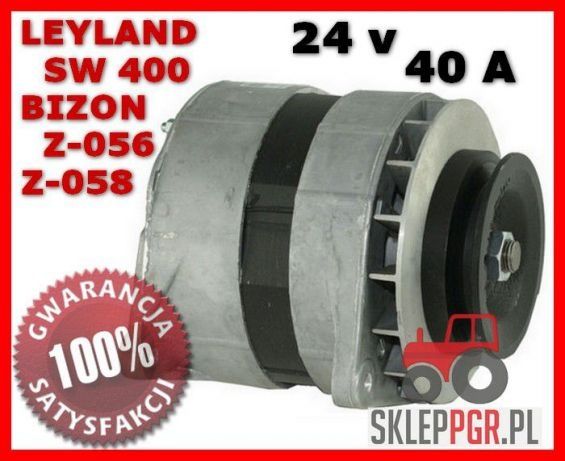 ALTERNATOR Bizon Z-056 Z-058 Leyland SW400 SW-400 A120E 24V40A