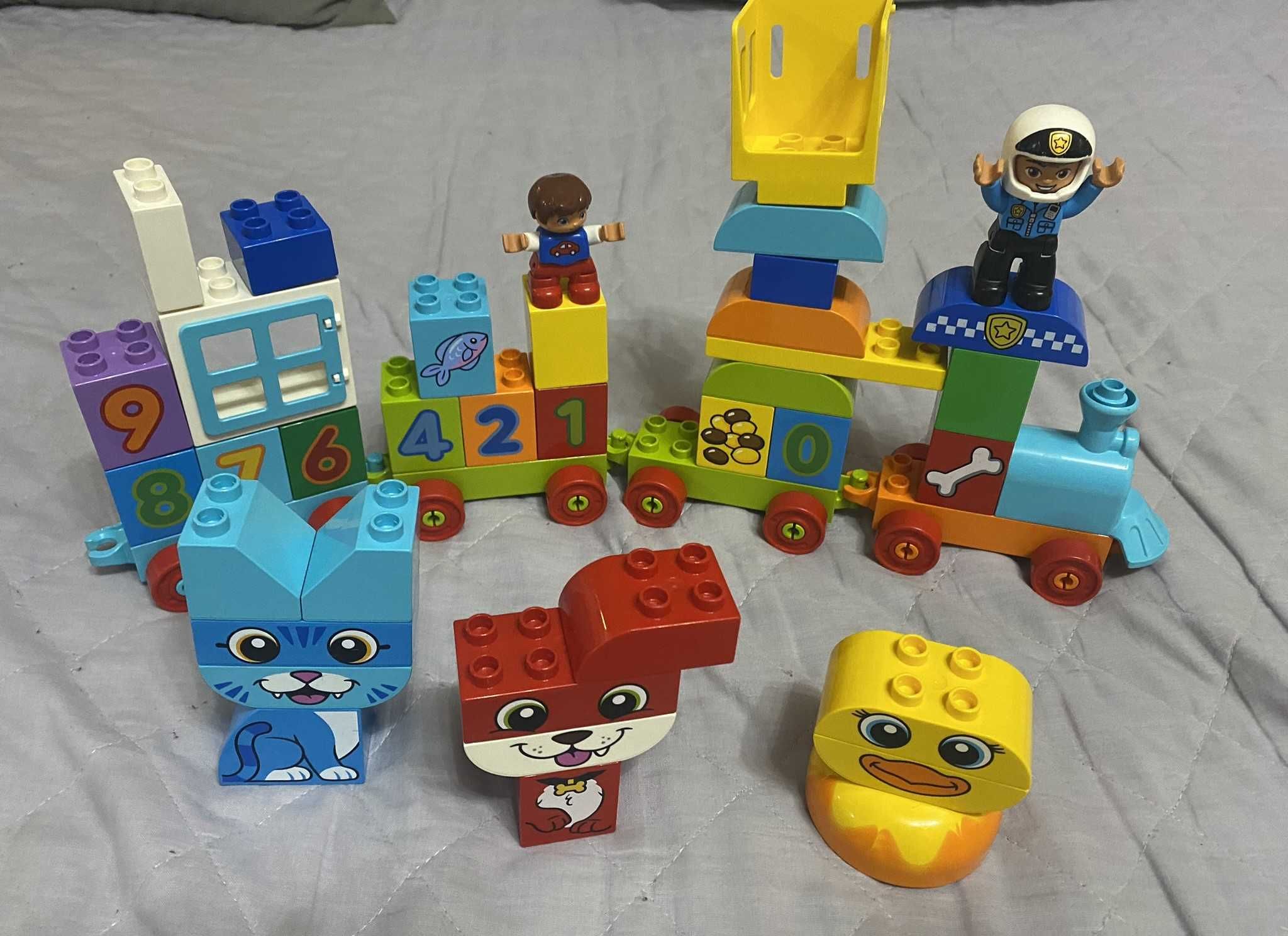 LEGO Duplo, figurki  Bing, 4x puzzle, ikea ludziki i auta