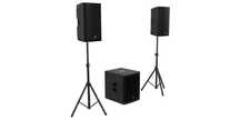 Sistema completo Pro Party com 1800W sub 18 e colunas 15 NOVO