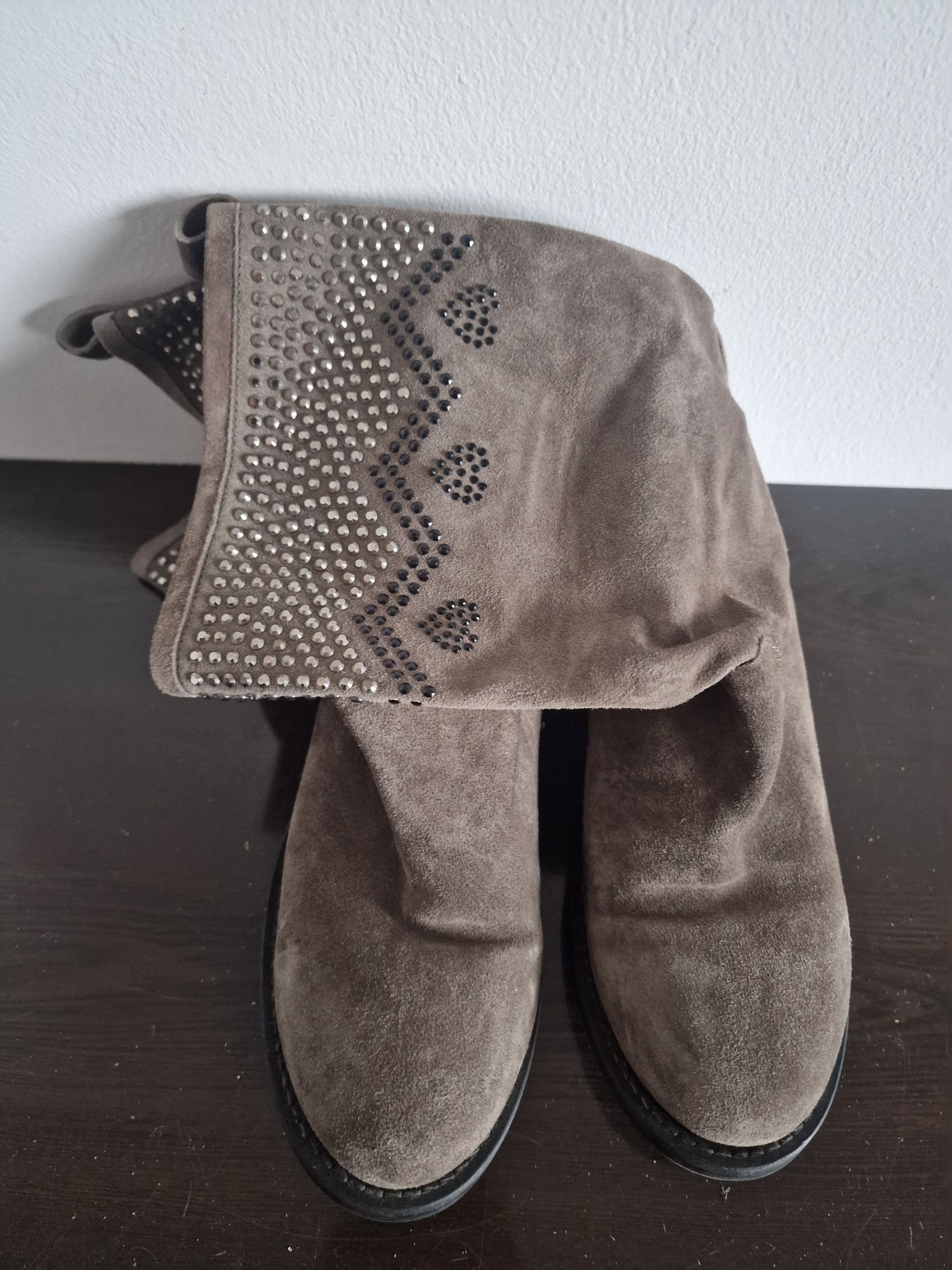 Twin Set zamszowe botki rozmiar 40