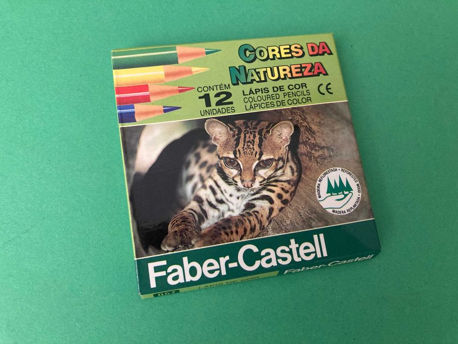 Caixa de 12 Lápis de Cor Cores da Natureza da Faber- Castell Novo