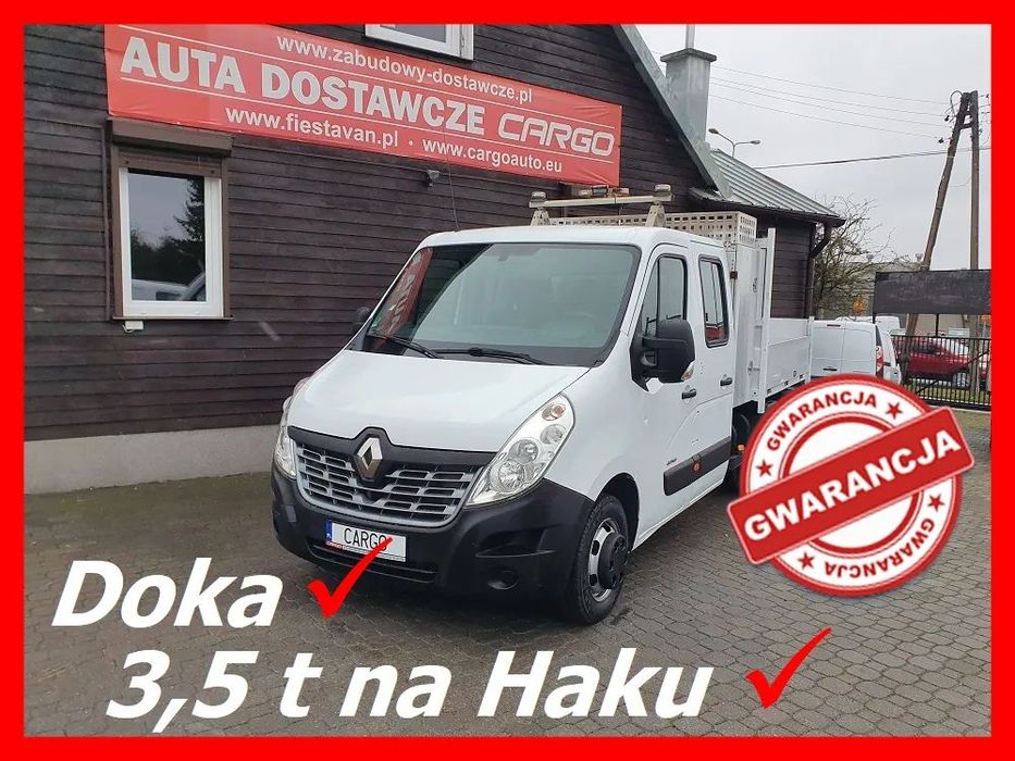 Renault Master  2,3 165KM Bliźniak  Doka Skrzynia Hak-3,5t   Klima//