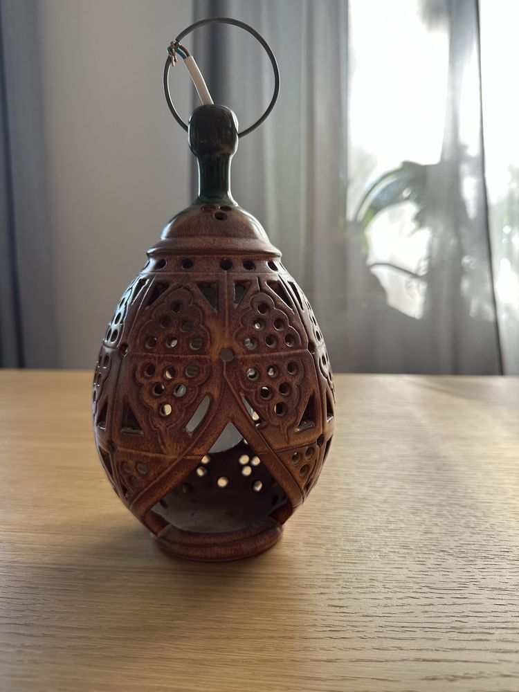 Ceramiczna lampka w stylu orientalnym