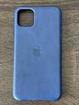 Etui skórzane Apple iPhone 11 Pro Max Midnight Blue - oryginalne