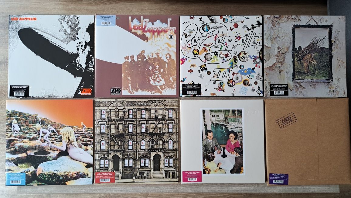 Led Zeppelin DYSKOGRAFIA Studyjna. 8 albumów. WINYL VINYL