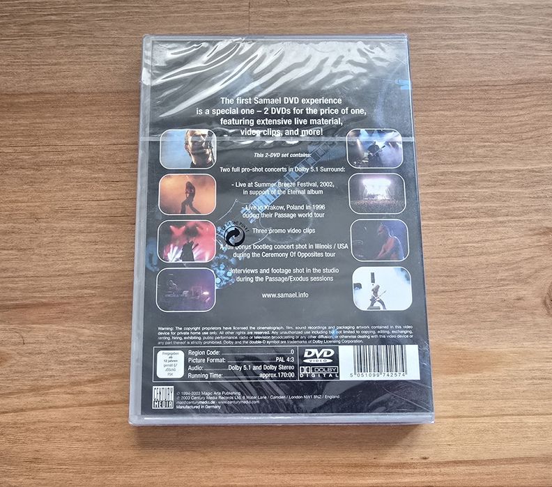 Samael Black Trip 2DVD *NOWA* 2003 Illinois 1994 Kraków 1996 Abtsgmünd