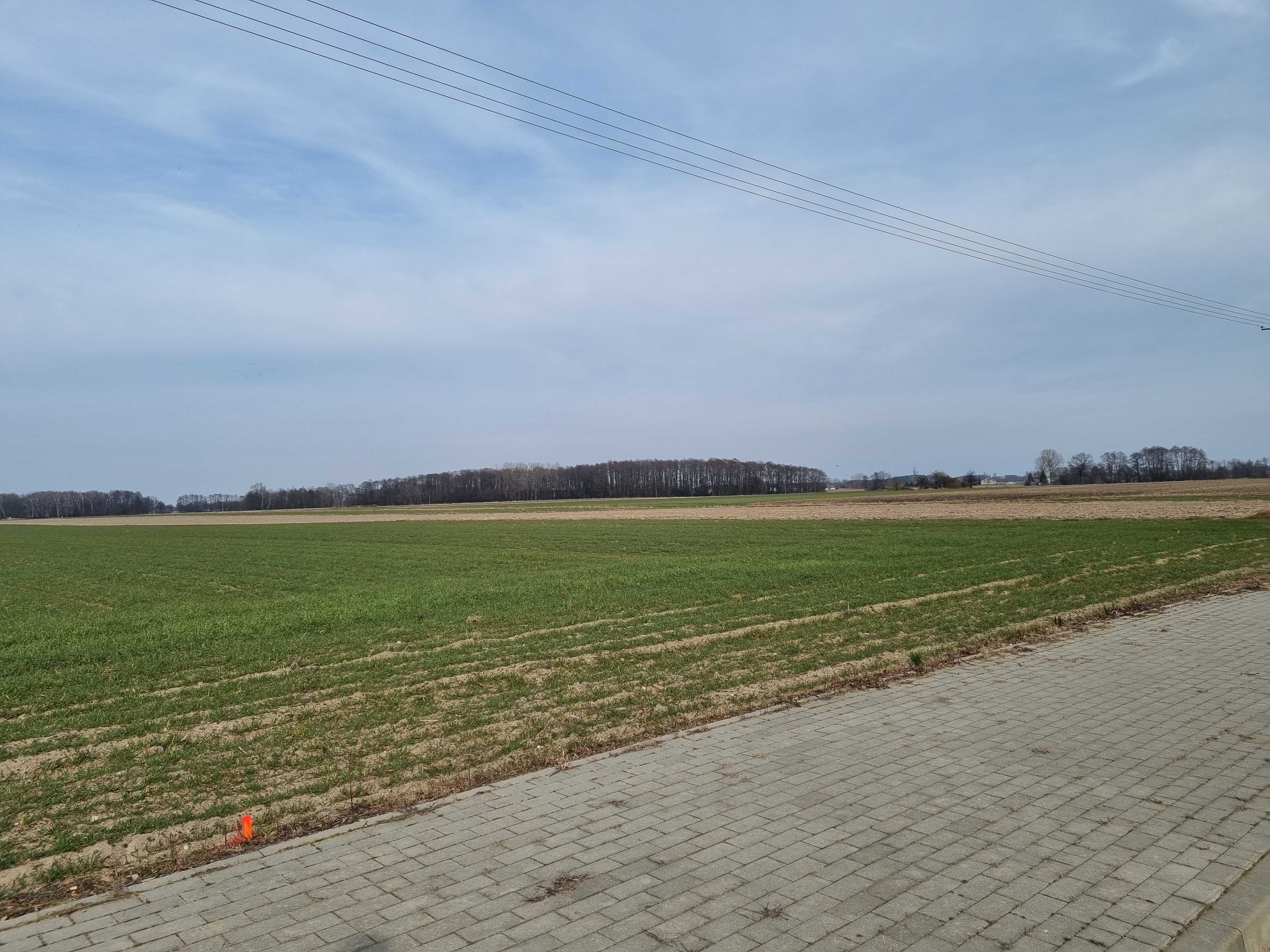 Działka budowlana 1.500 m2. Gostków Stary. Poddębice. Łódzkie.