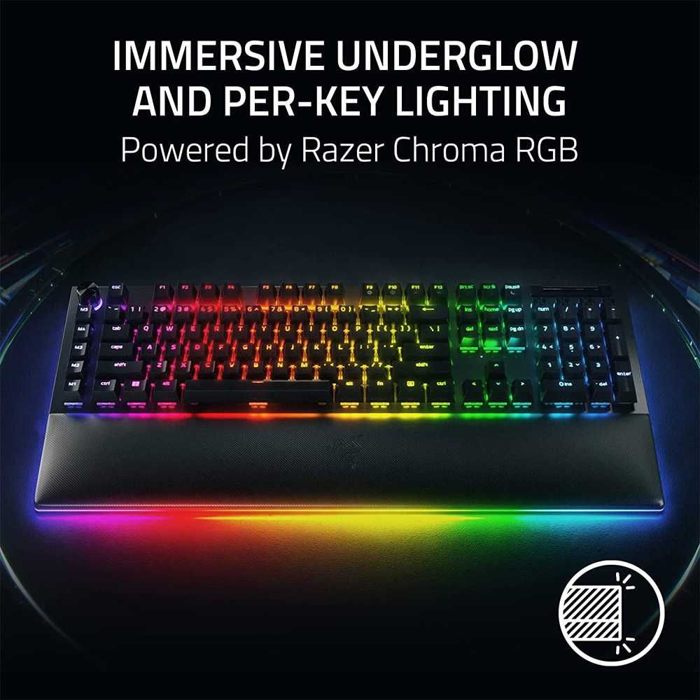 Teclado Mecânico Razer BlackWidow V4 Pro RGB US Novo/Selado