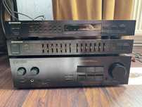 Pioneer wieża, tuner FM, deck, zmieniarka CD, korektor, gramofon