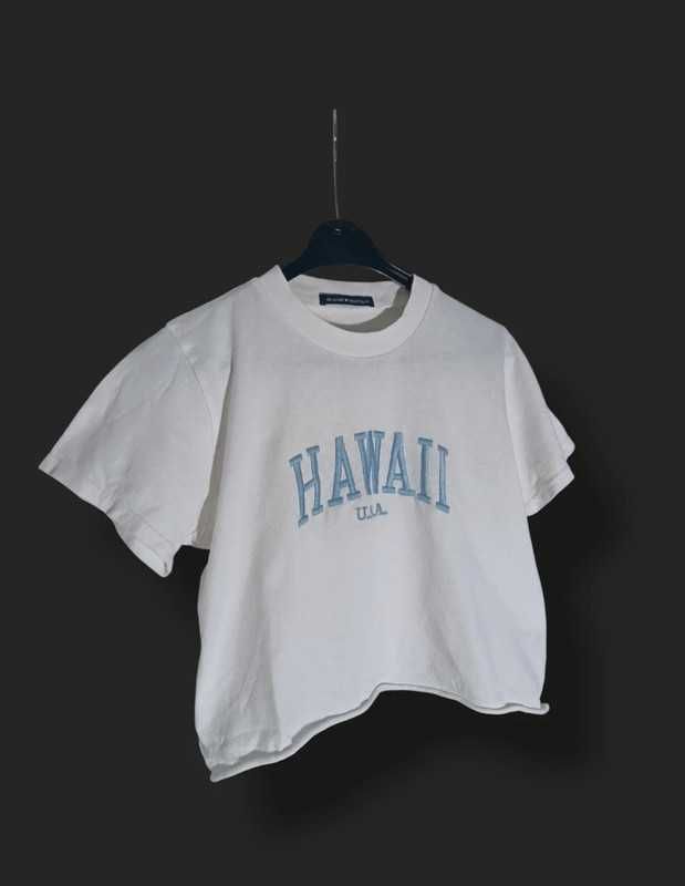 Bawełniany top koszulka Hawaii Brandy Melville