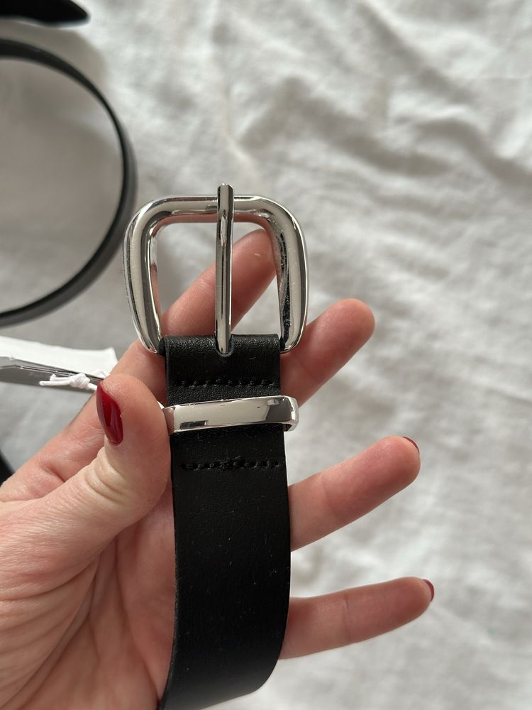 Шкіряний ремінь h&m premium selection xs