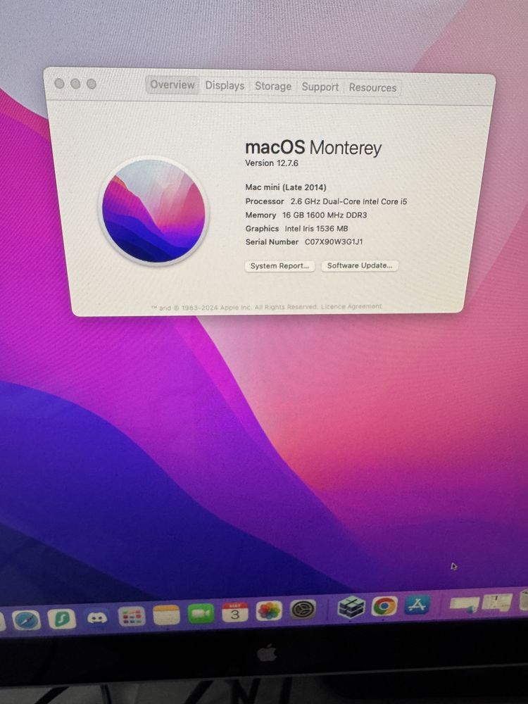 Apple Mac Mini Late 2014 i5 2.6ghz 16GB RAM