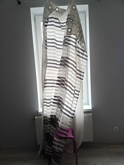 Firana, zasłona długa