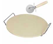 KAMIEŃ DO PIECZENIA PIZZY taca deska średnica 33cm + radełko