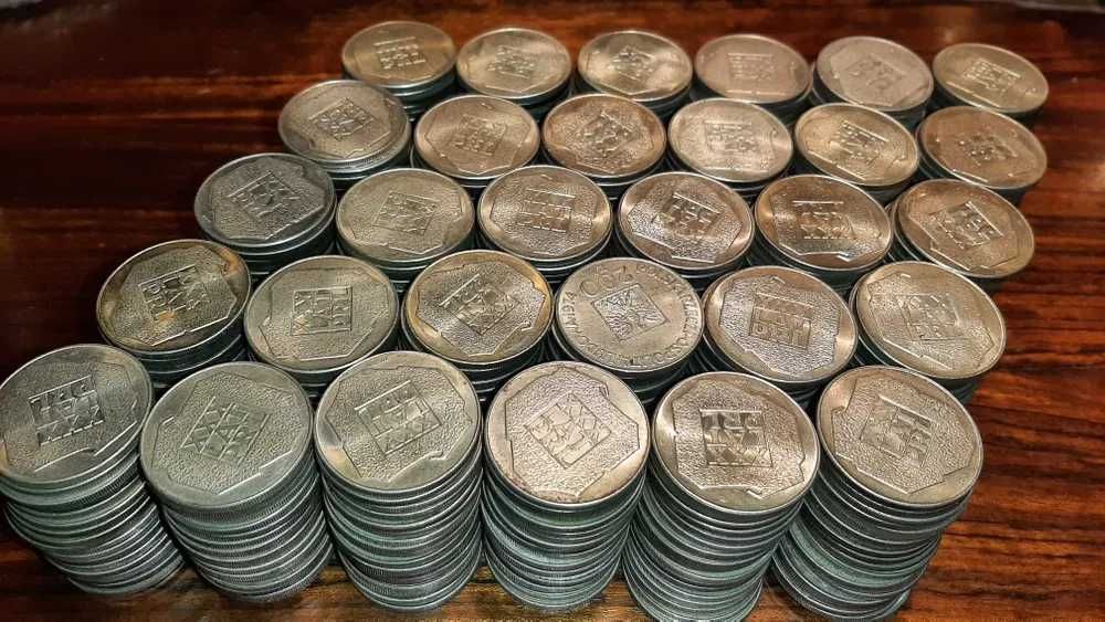 200 zł XXX Lat PRL Mapka Olimpiada Monety srebrne Zestaw 100 szt Sopot