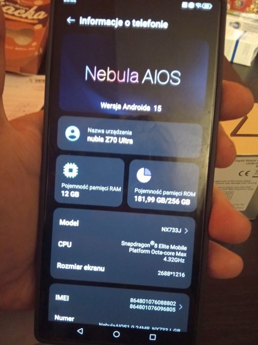 Nubia z70 ultra 12/256 czarny