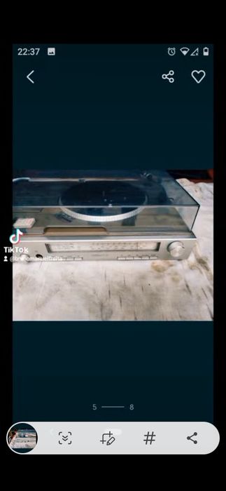 Rádio vinil em bom estado