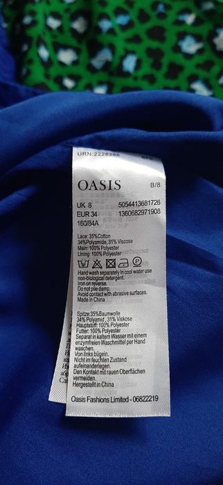 Сукня плаття міні синя Б/В xs eur34