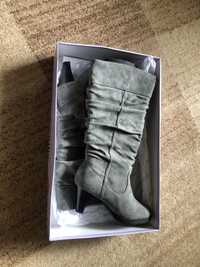 Buty kozaki damskie szare nowe Jennifer r. 39