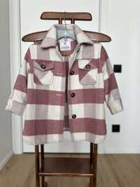 Тепла теплая сорочка рубашка куртка в клітинку клетку Zara 5-6 116