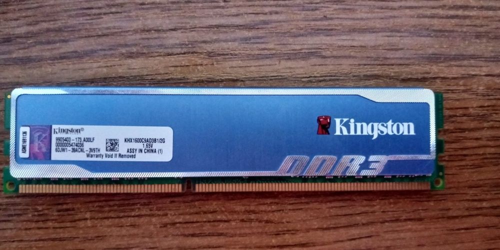 Оперативная Память Для ПК. Ddr3 1333 Ггц 2Gb Kingston.