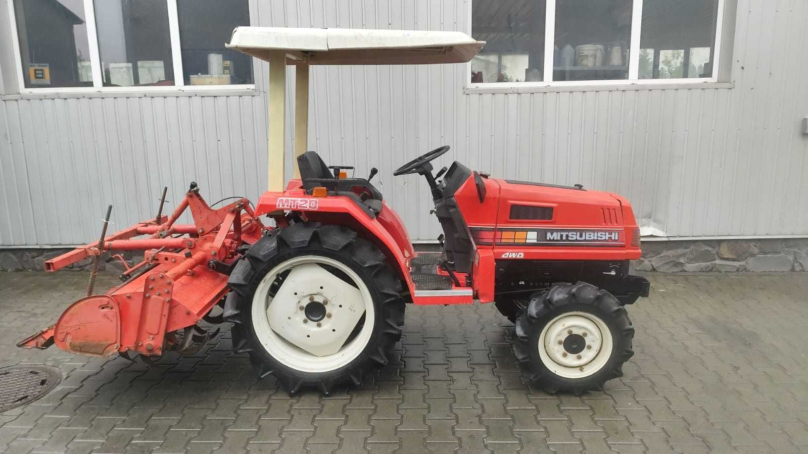 Japoński traktorek Mitsubishi MT 20 glebogryzarka 4x4 20 km