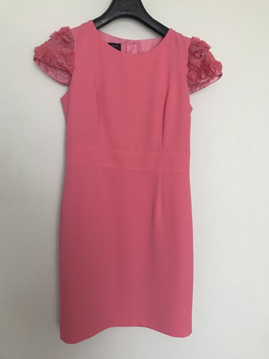 Sukienka łososiowa różowa 38 M wesele Komunia