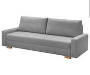 GRÄLVIKEN Sofa 3-osobowa, rozkładana, szary