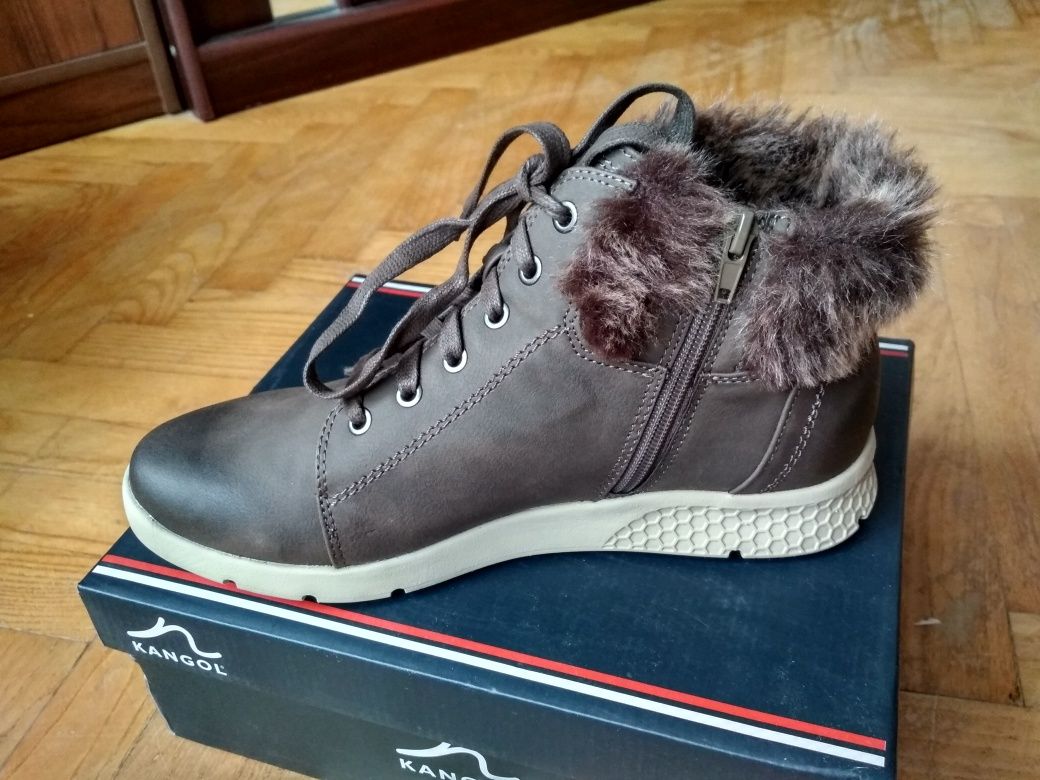 Ботинки демисезон еврозима KANGOL 40-41р, новые -50% на широкую ногу