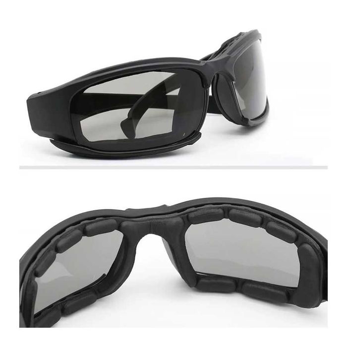 Óculos Tácticos Polarizados de Haste com 4 Lentes Intermutáveis