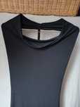 Next sukienka suknia mini mała czarna na szyje dekolt typu halter bez