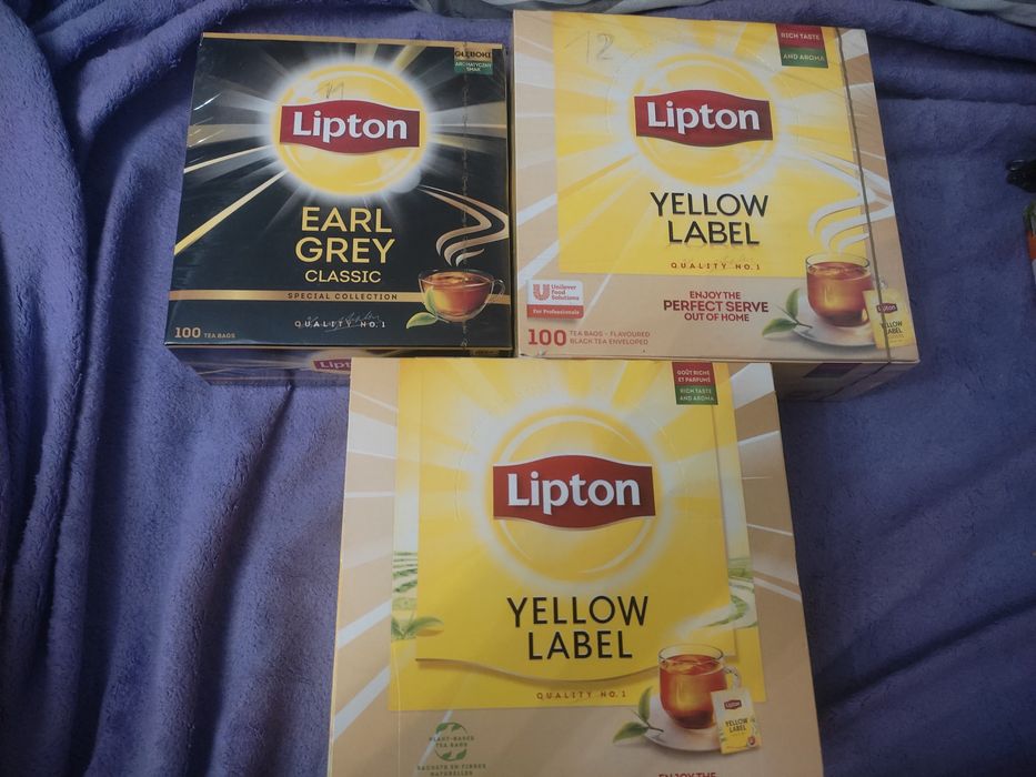Herbata Lipton żółta.
