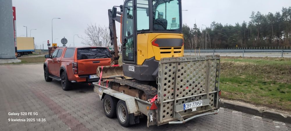 Wynajem Minikoparki Volvo ECR25D