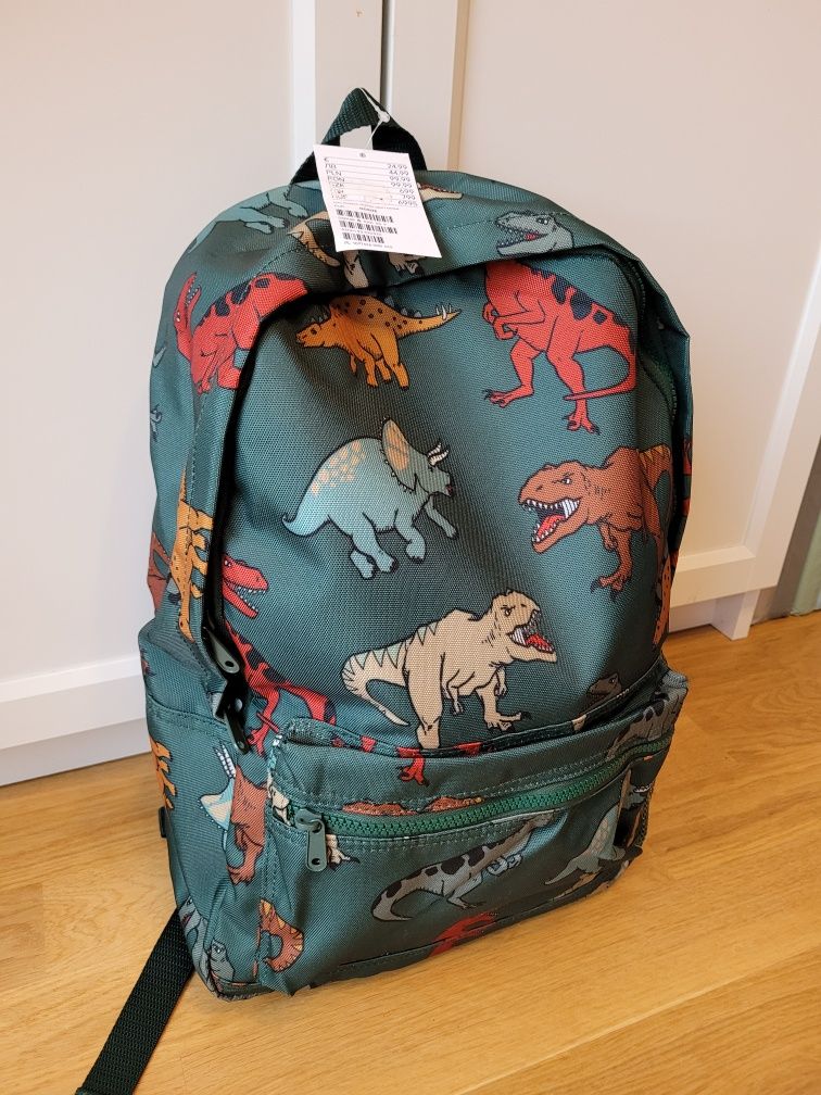 Plecak h&m nowy z metką dla chłopca dinozaury