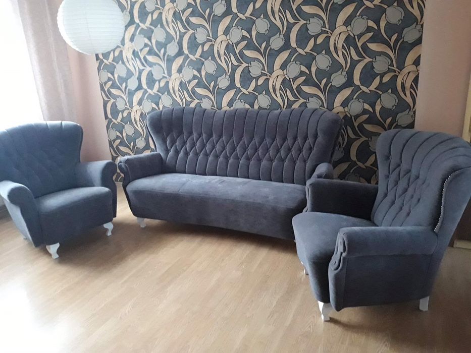 Komplet wypoczynkowy Ludwik sofa 3 +1+1