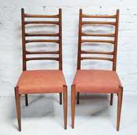 Para duńskich tekowych krzeseł, lata 70