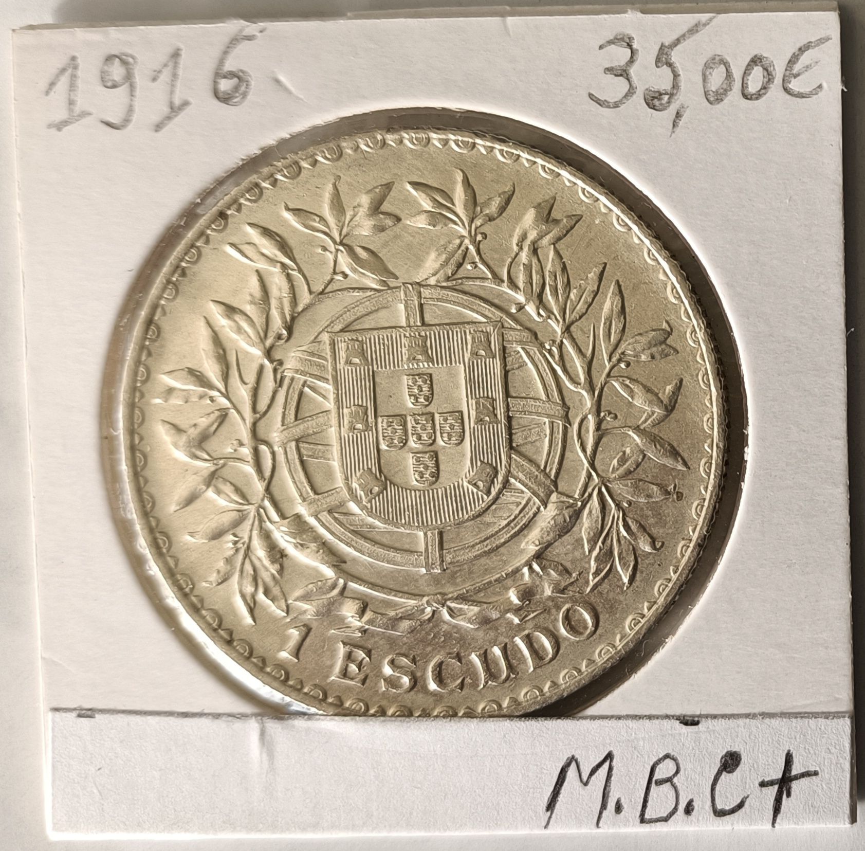 Moedas De 1 escudo em   Prata  da Primeira  República Portuguesa