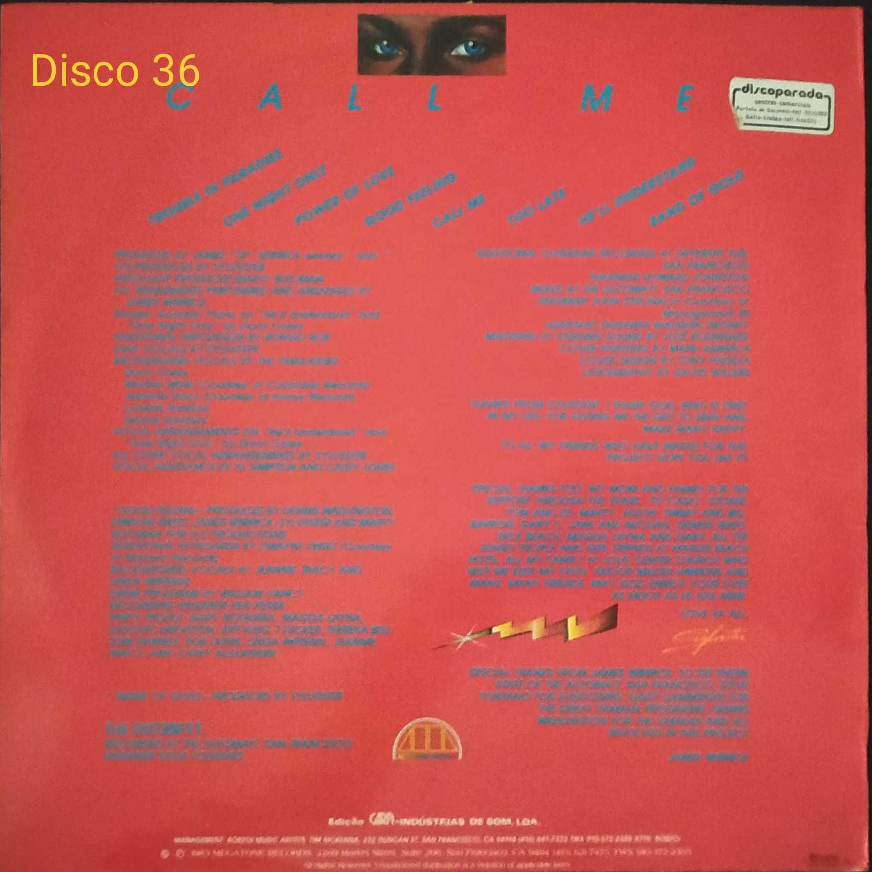 Sylvester Call Mi LP Disco 36