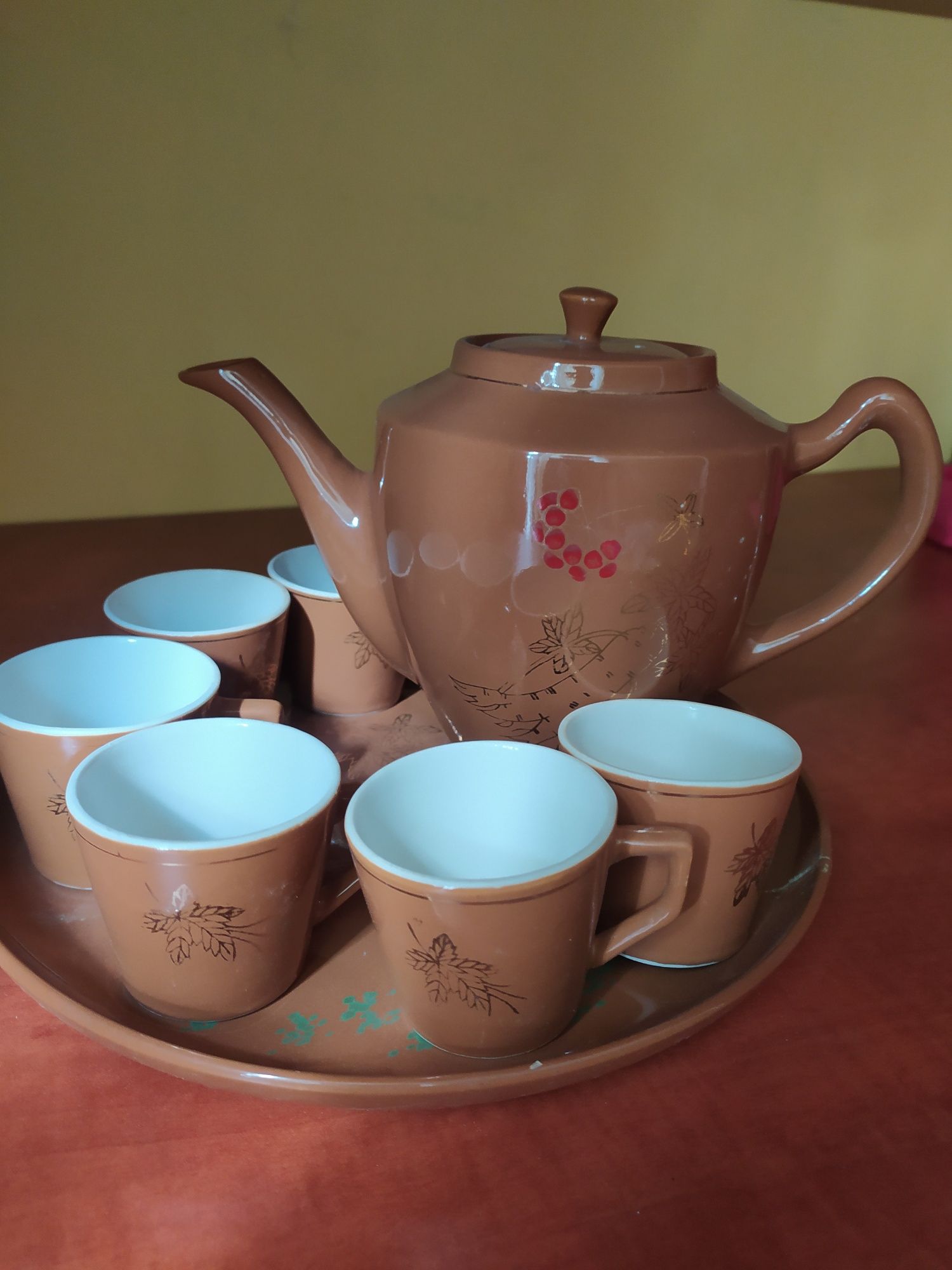 Serwis kawowy porcelana DPRK