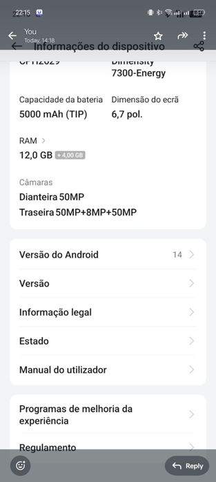 Oppo Reno 12 Pro 12GB 512GB - Como Novo