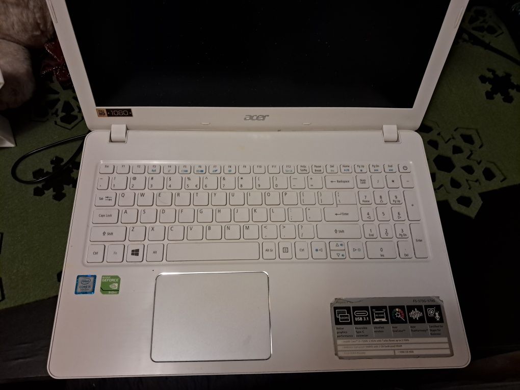 Acer Aspire F-5 573G 16gb ram Nvidia2gb do gier nowa bateria SSD+HDD