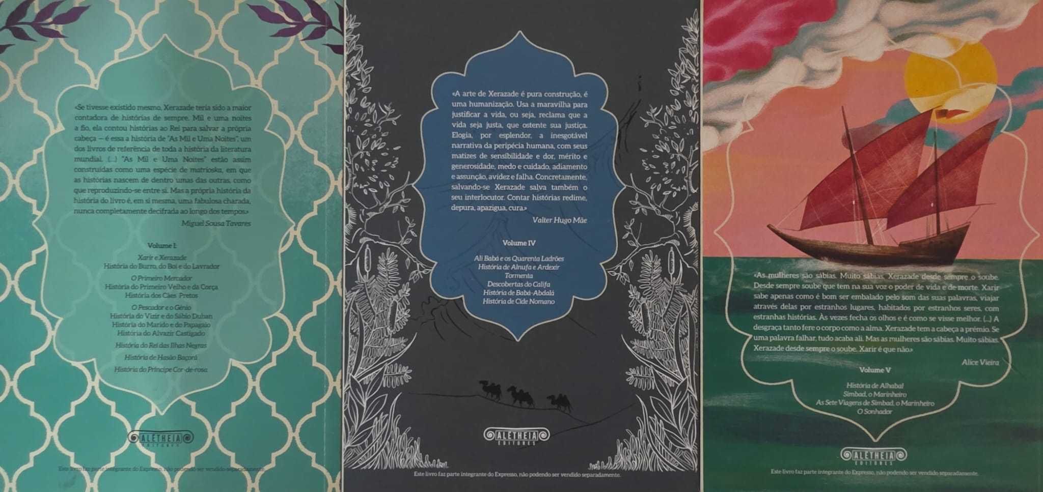 O livro das 1001 noites varios vol.  a unidade incompleto - Ref: P VSO