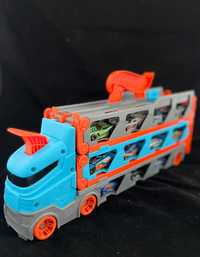 Hot Wheels City Transporter I Tor Wyścigowy 2w1 plus 22 autka