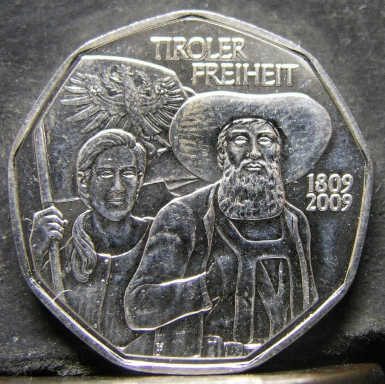 Австрия 5 евро, 2009