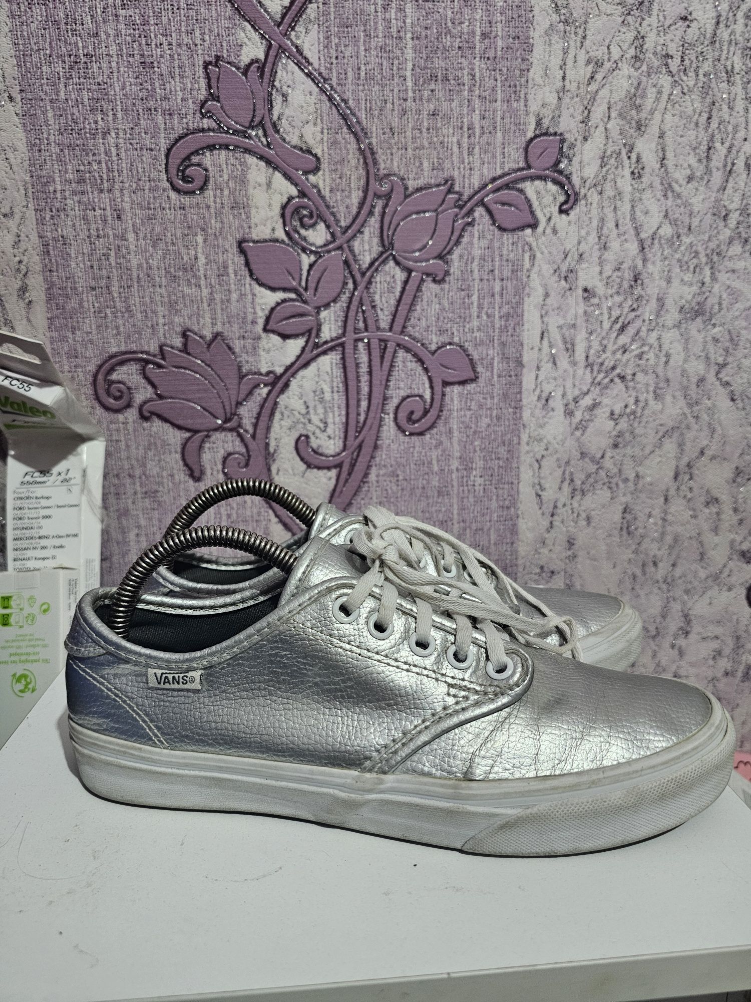 Buty damskie trampki srebrne vans rozmiar 38.5