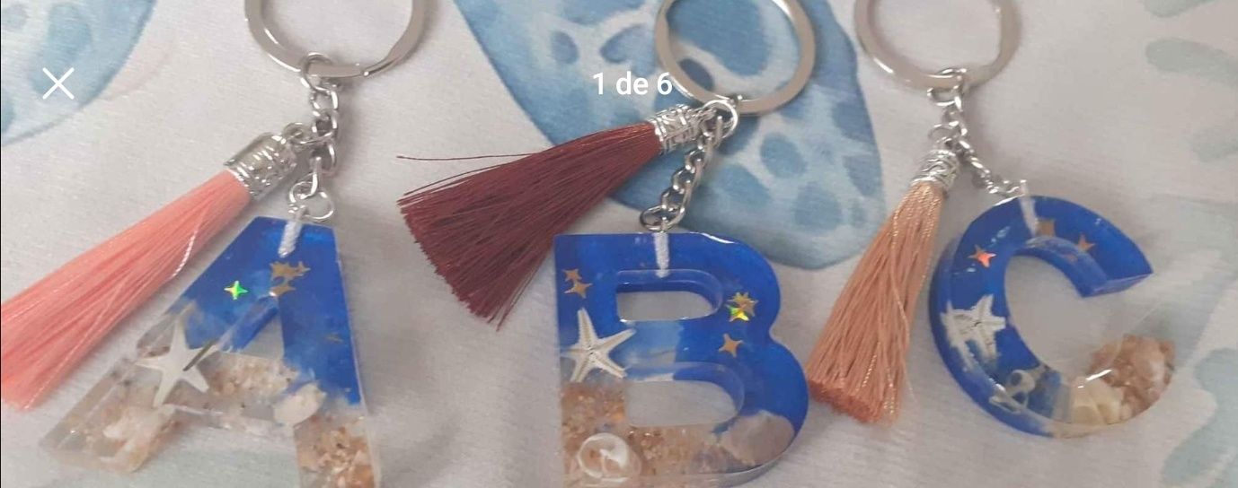 Porta-chaves em resina epóxi